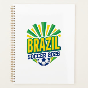 ブラジルサッカー2026 サッカー 太字 国名 タイポグラフィ プランナー手帳