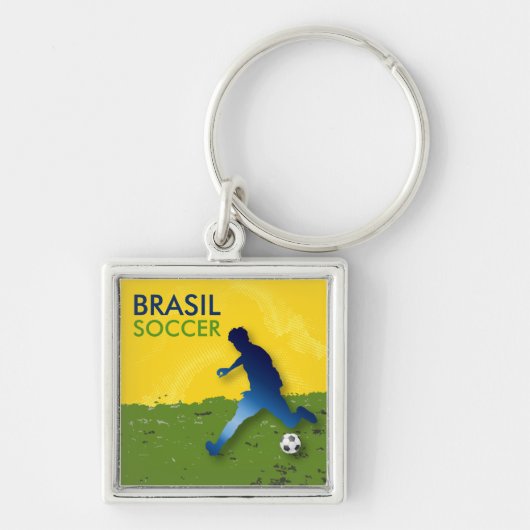 ブラジルサッカー キーホルダー (正面)