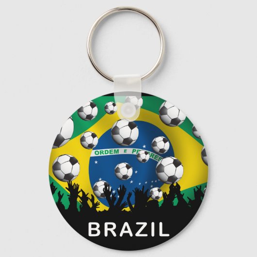 ブラジルサッカー キーホルダー (正面)