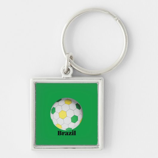 ブラジルサッカー キーホルダー (正面)