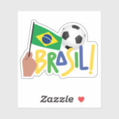 ブラジルサッカー シール (シート)
