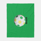 ブラジルサッカー フリースブランケット (正面)