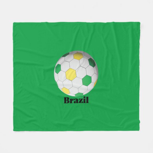 ブラジルサッカー フリースブランケット (正面(横))