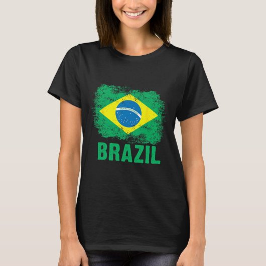 ブラジルサッカー ブラジル国旗 Tシャツ (正面)