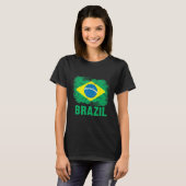 ブラジルサッカー ブラジル国旗 Tシャツ (正面フル)