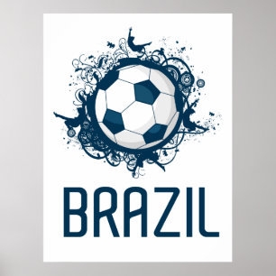 ブラジルサッカー ポスター