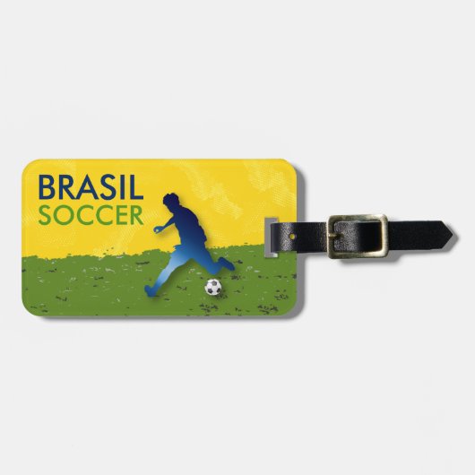 ブラジルサッカー ラゲッジタグ (正面横)