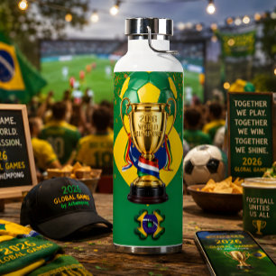 ブラジルサッカー: 2026グローバルゲーム   チームスピリット ウォーターボトル
