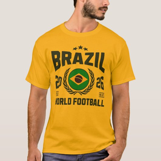 ブラジルサッカー 2026 Tシャツ (正面)