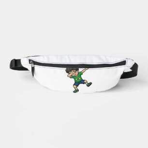 ブラジルサッカーDab少年ヴィンテージベクトルTシャツ_1 ファニーパック
