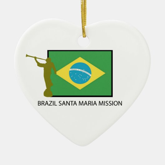 ブラジルサンタマリアの代表団LDS セラミックオーナメント (正面)