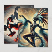 ブラジルサンバダンサー ポストカード (正面/裏面)