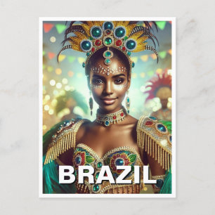 ブラジルサンバダンサー ポストカード