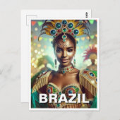 ブラジルサンバダンサー ポストカード (正面/裏面)