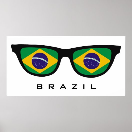 ブラジルシェーカスタムズ文字&カラーポスター ポスター (正面)