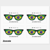 ブラジルシェーズカスタムステッカー 長方形シール (シート)