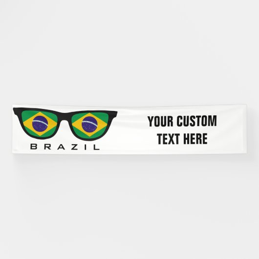 ブラジルシェードカスタム文字&カラーバナー 横断幕 (横)
