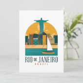 ブラジルシティリオデジャネイロヴィンテージ 招待状 (スタンド正面)