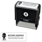 ブラジルジウジチBJJギユニフォーム差出人住所 セルフインキングスタンプ (インサイチュ)