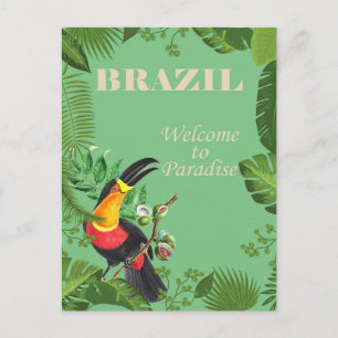 ブラジルトゥーカンヴィンテージ旅行 ポストカード