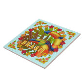 ブラジルトゥーカーンズの陶磁器タイル タイル (側面)