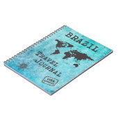 ブラジルトラベルジャーナル休暇トリッププランナー ノートブック (左側)