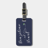 ブラジルハート荷物預かりテンプレートブラジル ラゲッジタグ (正面縦)
