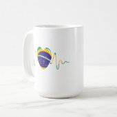 ブラジルハート コーヒーマグカップ (正面左)