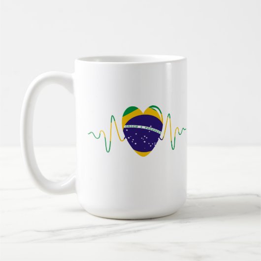 ブラジルハート コーヒーマグカップ (左)