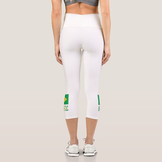 ブラジルバンディエラドゥブラシパーソナライズされたル カプリレギンス (裏面)