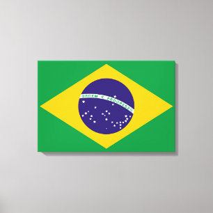 ブラジルバンデイラドブラジル国旗 キャンバスプリント