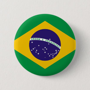ブラジルバンデイラドブラジル国旗 缶バッジ
