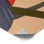 ブラジルビーチポストカード旅行プリント ポスター (角)