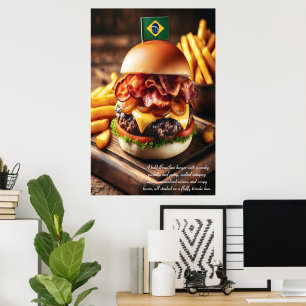 ブラジルピカニャバーガー24x36 ポスター