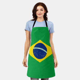 ブラジルフラグオールオーバープリントエプロン エプロン