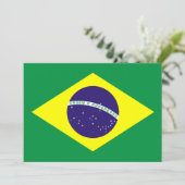 ブラジルフラグデザイン 招待状 (スタンド正面)