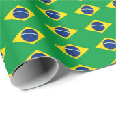 ブラジルフラグラッピング紙 ラッピングペーパー (ロールコーナー)