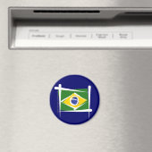 ブラジルブラシ国旗 マグネット (インサイチュ (食洗機))