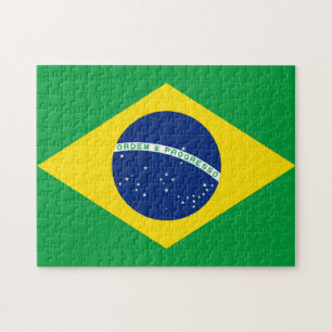 ブラジルブラジルの旗 ジグソーパズル