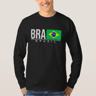 ブラジルブラジル国旗ブラジル国コードブラスポール Tシャツ