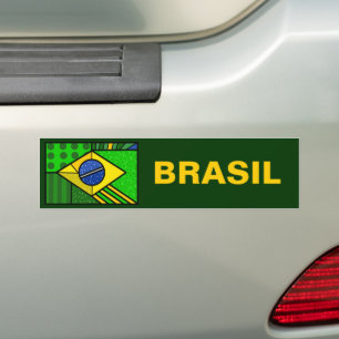 ブラジルブラジル国旗 バンパーステッカー