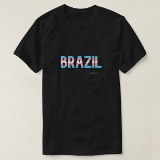 ブラジルプライドトランスジェンダー国旗Tシャツ Tシャツ
