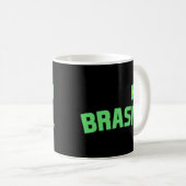 ブラジルプライドブラジル国国際的旗C コーヒーマグカップ (正面右)