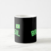 ブラジルプライドブラジル国国際的旗C コーヒーマグカップ (中央)