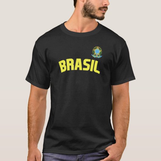ブラジルプライドブラジル国国際的旗C Tシャツ (正面)