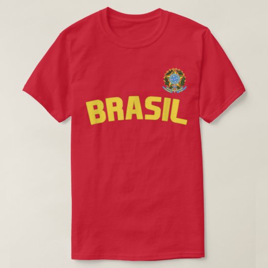 ブラジルプライドブラジル国国際的旗C Tシャツ (デザイン正面)