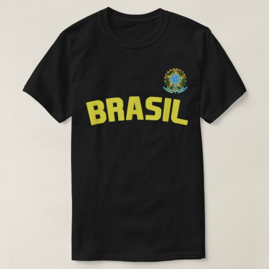 ブラジルプライドブラジル国国際的旗C Tシャツ (デザイン正面)