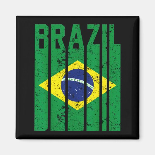 ブラジルプライド ブラジル国旗 マグネット (正面)