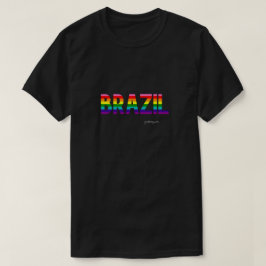 ブラジルプライドTシャツ |レインボーフラグ Tシャツ