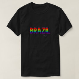 ブラジルプライドTシャツ |レインボーフラグ Tシャツ